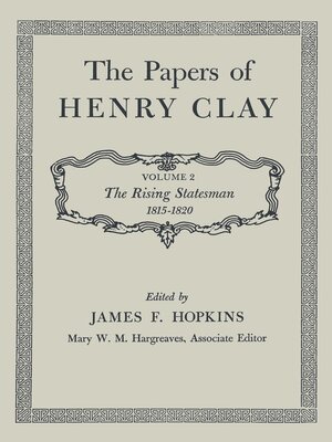 cover image of The Papers of Henry Clay